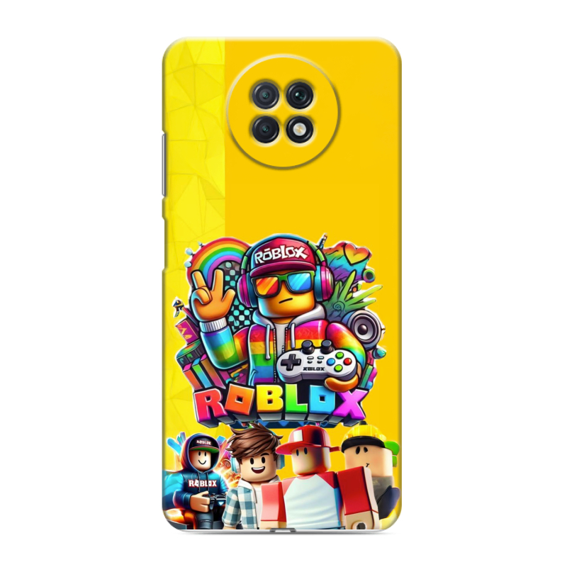 Силиконовый чехол на Xiaomi RedMi Note 9T с принтом Roblox Роблокс Силиконовый чехол на Xiaomi RedMi Note 9T с принтом Roblox Роблокс