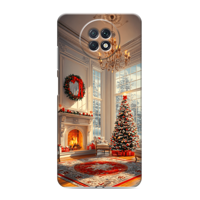 Силиконовый чехол на Xiaomi RedMi Note 9T с принтом Новый год Силиконовый чехол на Xiaomi RedMi Note 9T с принтом Новый год