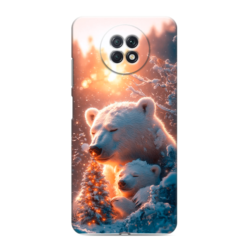 Силиконовый противоударный чехол на Xiaomi RedMi Note 9T с принтом Новый год Силиконовый противоударный чехол на Xiaomi RedMi Note 9T с принтом Новый год