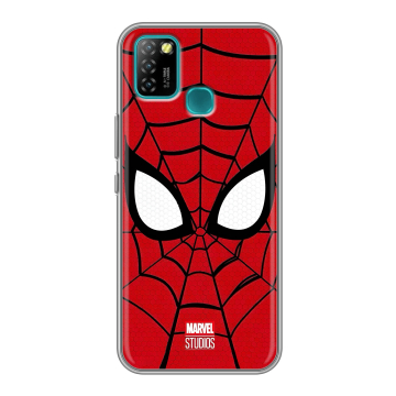 Силиконовый противоударный чехол на Infinix Hot 10 Lite с принтом человек паук spiderman