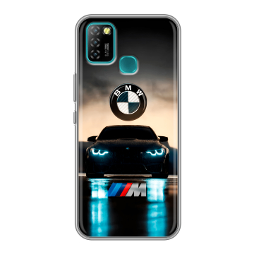 Силиконовый противоударный чехол на Infinix Hot 10 Lite с принтом БМВ BMW