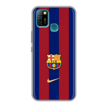 Силиконовый противоударный чехол на Infinix Hot 10 Lite с принтом Барселона Barcelona Силиконовый противоударный чехол на Infinix Hot 10 Lite с принтом Барселона Barcelona