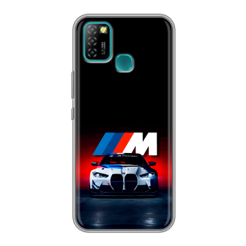 Силиконовый противоударный чехол на Infinix Hot 10 Lite с принтом БМВ BMW