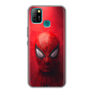 Силиконовый противоударный чехол на Infinix Hot 10 Lite с принтом Spiderman Человек паук Силиконовый противоударный чехол на Infinix Hot 10 Lite с принтом Spiderman Человек паук