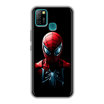 Силиконовый противоударный чехол на Infinix Hot 10 Lite с принтом Spiderman Человек паук Силиконовый противоударный чехол на Infinix Hot 10 Lite с принтом Spiderman Человек паук
