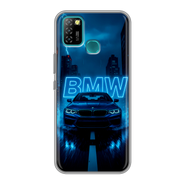 Силиконовый противоударный чехол на Infinix Hot 10 Lite с принтом BMW БМВ Силиконовый противоударный чехол на Infinix Hot 10 Lite с принтом BMW БМВ