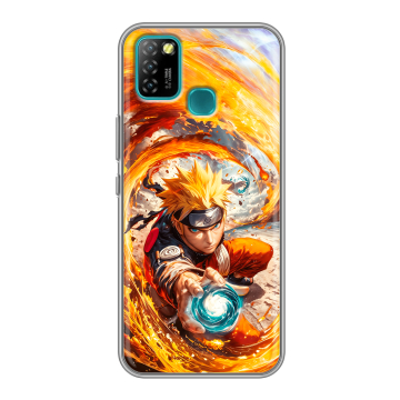 Силиконовый противоударный чехол на Infinix Hot 10 Lite с принтом Аниме Наруто Naruto Силиконовый противоударный чехол на Infinix Hot 10 Lite с принтом Аниме Наруто Naruto
