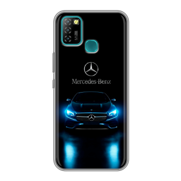 Силиконовый противоударный чехол на Infinix Hot 10 Lite с принтом Mercedes Мерседес Силиконовый противоударный чехол на Infinix Hot 10 Lite с принтом Mercedes Мерседес