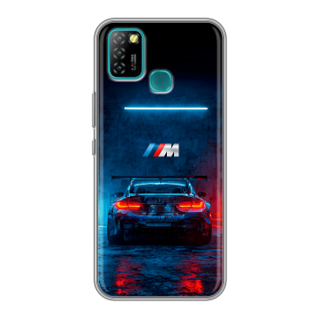 Силиконовый противоударный чехол на Infinix Hot 10 Lite с принтом BMW БМВ Силиконовый противоударный чехол на Infinix Hot 10 Lite с принтом BMW БМВ