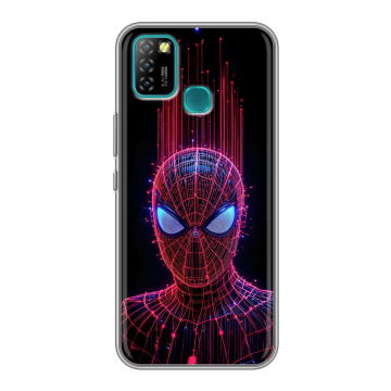 Силиконовый противоударный чехол на Infinix Hot 10 Lite с принтом Spiderman Человек паук Силиконовый противоударный чехол на Infinix Hot 10 Lite с принтом Spiderman Человек паук