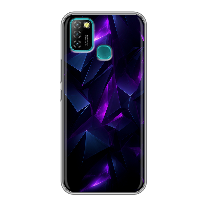 Силиконовый противоударный чехол на Infinix Hot 10 Lite с принтом Абстракиция Силиконовый противоударный чехол на Infinix Hot 10 Lite с принтом Абстракиция