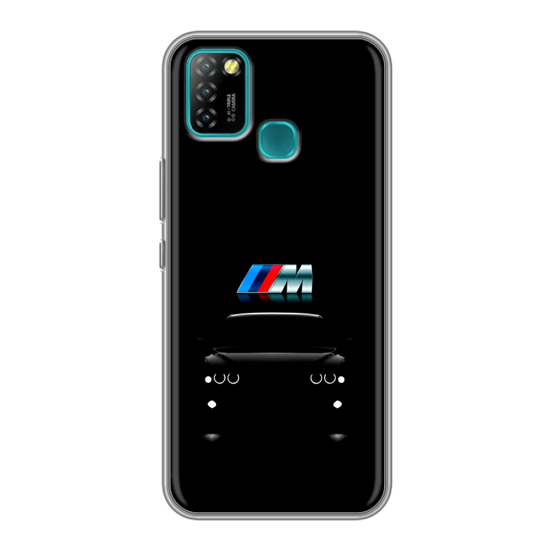 Силиконовый противоударный чехол на Infinix Hot 10 Lite с принтом БМВ BMW Силиконовый противоударный чехол на Infinix Hot 10 Lite с принтом БМВ BMW