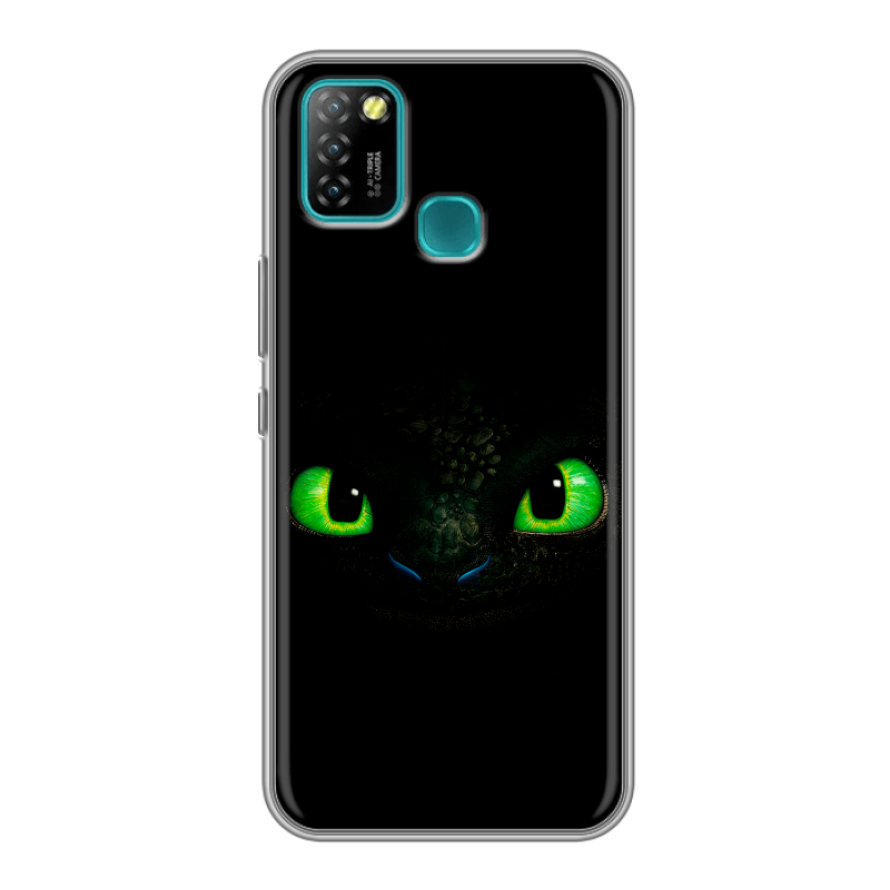 Силиконовый противоударный чехол на Infinix Hot 10 Lite с принтом Как приручить дракона Силиконовый противоударный чехол на Infinix Hot 10 Lite с принтом Как приручить дракона