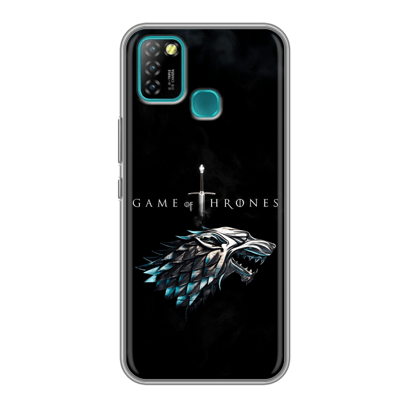 Силиконовый противоударный чехол на Infinix Hot 10 Lite с принтом Игра Престолов Game Thrones Силиконовый противоударный чехол на Infinix Hot 10 Lite с принтом Игра Престолов Game Thrones