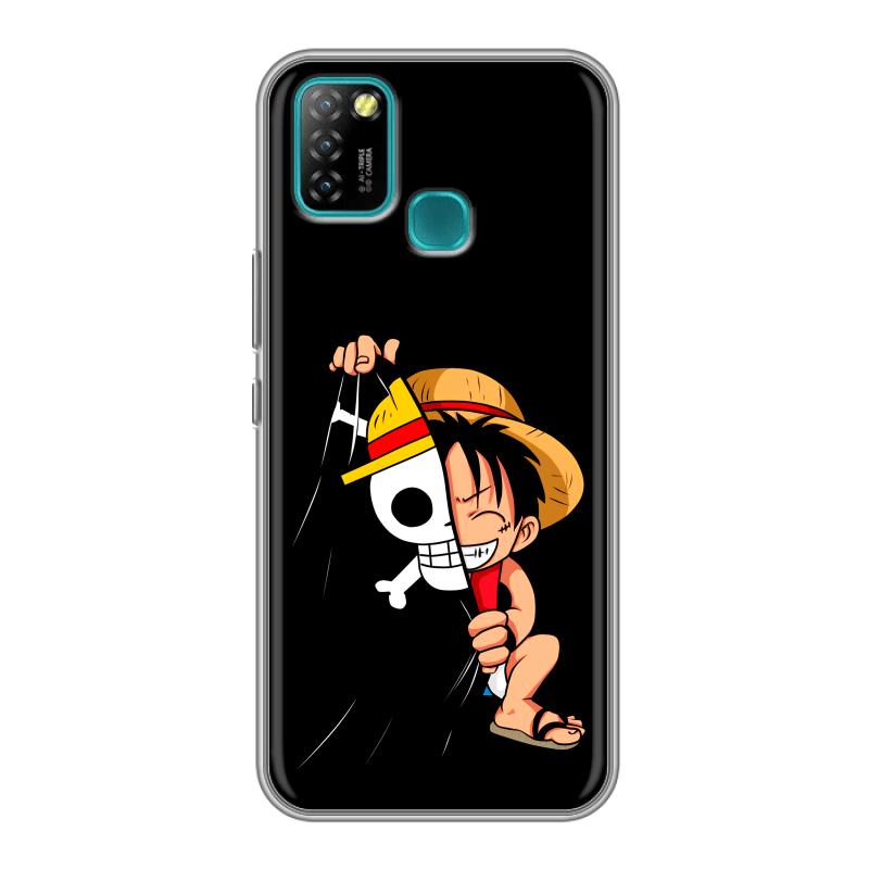Силиконовый противоударный чехол на Infinix Hot 10 Lite с принтом One Piece Ван Пис Силиконовый противоударный чехол на Infinix Hot 10 Lite с принтом One Piece Ван Пис