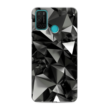Силиконовый чехол на Vsmart Joy 4 с принтом Черные кристаллы