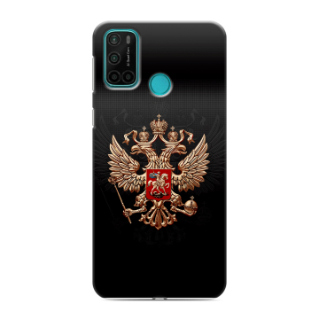 Силиконовый чехол на Vsmart Joy 4 с принтом Герб России