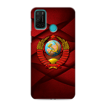 Силиконовый чехол на Vsmart Joy 4 с принтом Герб СССР