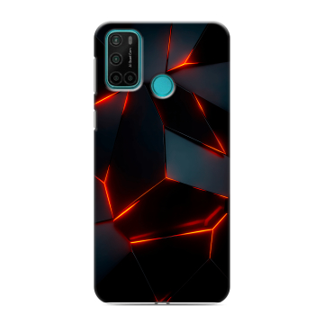 Силиконовый чехол на Vsmart Joy 4 с принтом Яркие абстракции