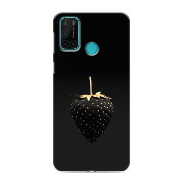 Силиконовый чехол на Vsmart Joy 4 с принтом Черная клубника