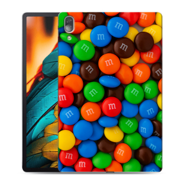 Силиконовый чехол на Lenovo Tab P11 Pro с принтом Конфеты