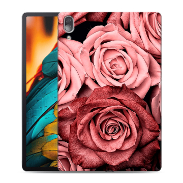 Силиконовый чехол на планшета Lenovo Tab P11 Pro с принтом Цветы розы Силиконовый чехол на планшета Lenovo Tab P11 Pro с принтом Цветы розы