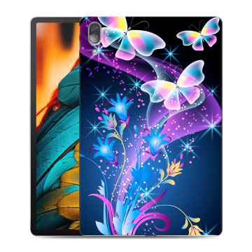 Силиконовый чехол на Lenovo Tab P11 Pro с принтом Бабочки