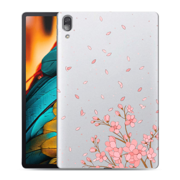 Силиконовый чехол на Lenovo Tab P11 Pro с принтом Ветка сакуры