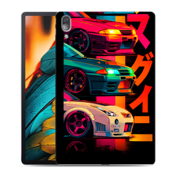 Силиконовый чехол на Lenovo Tab P11 Pro с принтом Гоночные машины