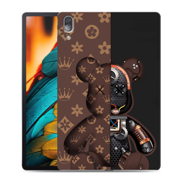Силиконовый чехол на Lenovo Tab P11 Pro с принтом Луи робот