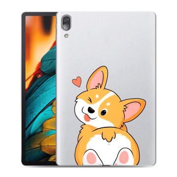Силиконовый чехол на Lenovo Tab P11 Pro с принтом Корги