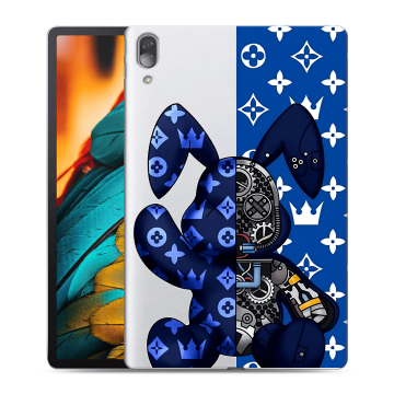 Силиконовый чехол на Lenovo Tab P11 Pro с принтом Луи робот
