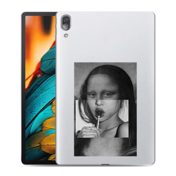 Силиконовый чехол на Lenovo Tab P11 Pro с принтом Мона Лиза
