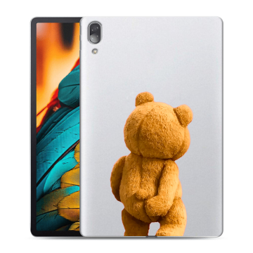Силиконовый чехол на Lenovo Tab P11 Pro с принтом Медведь