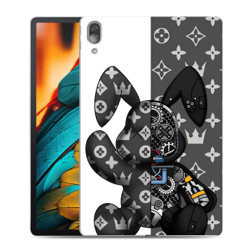 Силиконовый чехол на Lenovo Tab P11 Pro с принтом Луи робот