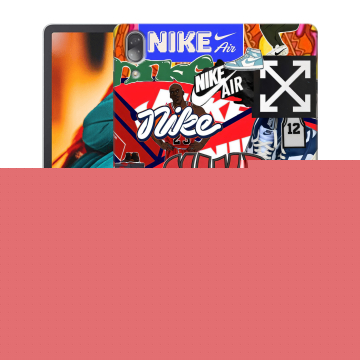 Силиконовый чехол на Lenovo Tab P11 Pro с принтом Найк Nike яркий