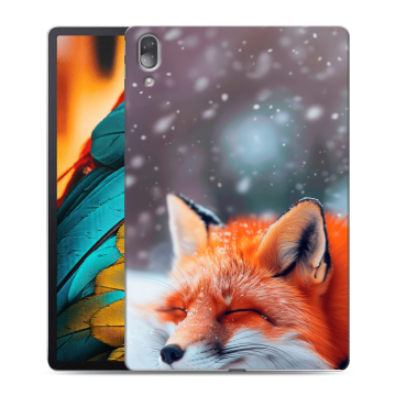 Силиконовый чехол на Lenovo Tab P11 Pro с принтом лиса