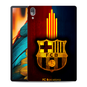 Силиконовый чехол на Lenovo Tab P11 Pro с принтом Барселона Barcelona