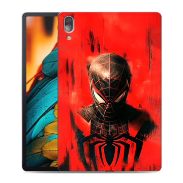 Силиконовый чехол на Lenovo Tab P11 Pro с принтом человек паук spiderman