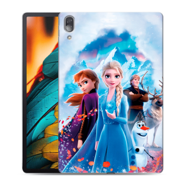 Силиконовый чехол на Lenovo Tab P11 Pro с принтом Холодное сердце Frozen