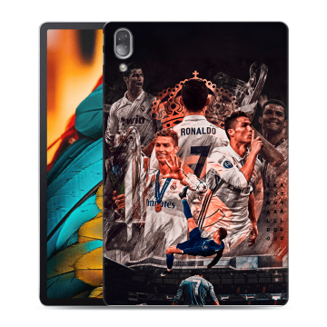 Силиконовый чехол на Lenovo Tab P11 Pro с принтом Реал Роналдо Real Ronaldo