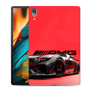 Силиконовый чехол на Lenovo Tab P11 Pro с принтом Мерседес Mercedes AMG
