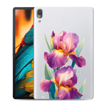 Силиконовый чехол на Lenovo Tab P11 Pro с принтом Цветы орхидеи