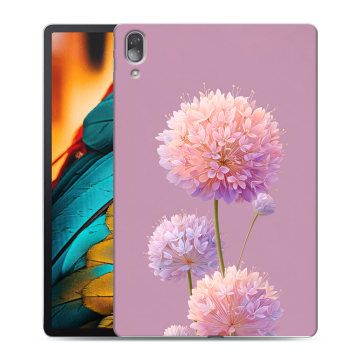 Силиконовый чехол на Lenovo Tab P11 Pro с принтом Цветы