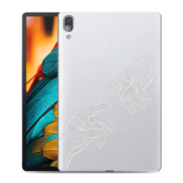 Силиконовый чехол на Lenovo Tab P11 Pro с принтом Сотворение мира