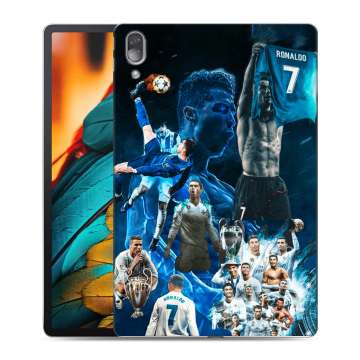 Силиконовый чехол на Lenovo Tab P11 Pro с принтом Реал Роналдо