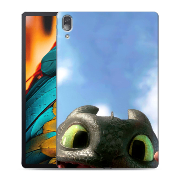 Силиконовый чехол на Lenovo Tab P11 Pro с принтом Как приручить дракона