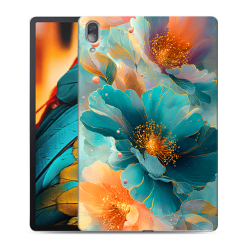 Силиконовый чехол на Lenovo Tab P11 Pro с принтом Цветы
