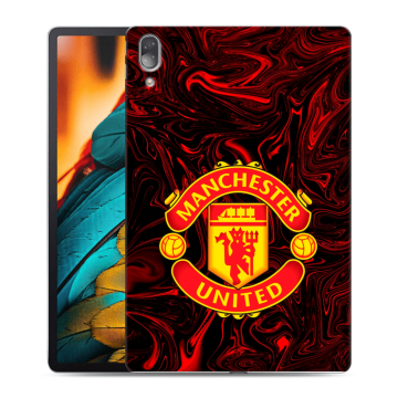 Силиконовый чехол на Lenovo Tab P11 Pro с принтом Manchester United
