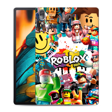 Силиконовый чехол на Lenovo Tab P11 Pro с принтом Roblox Роблокс